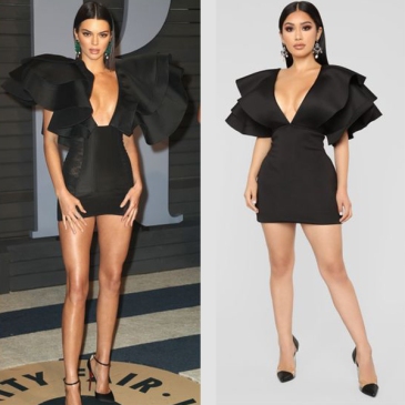 Kendall Jenner vestido negro
